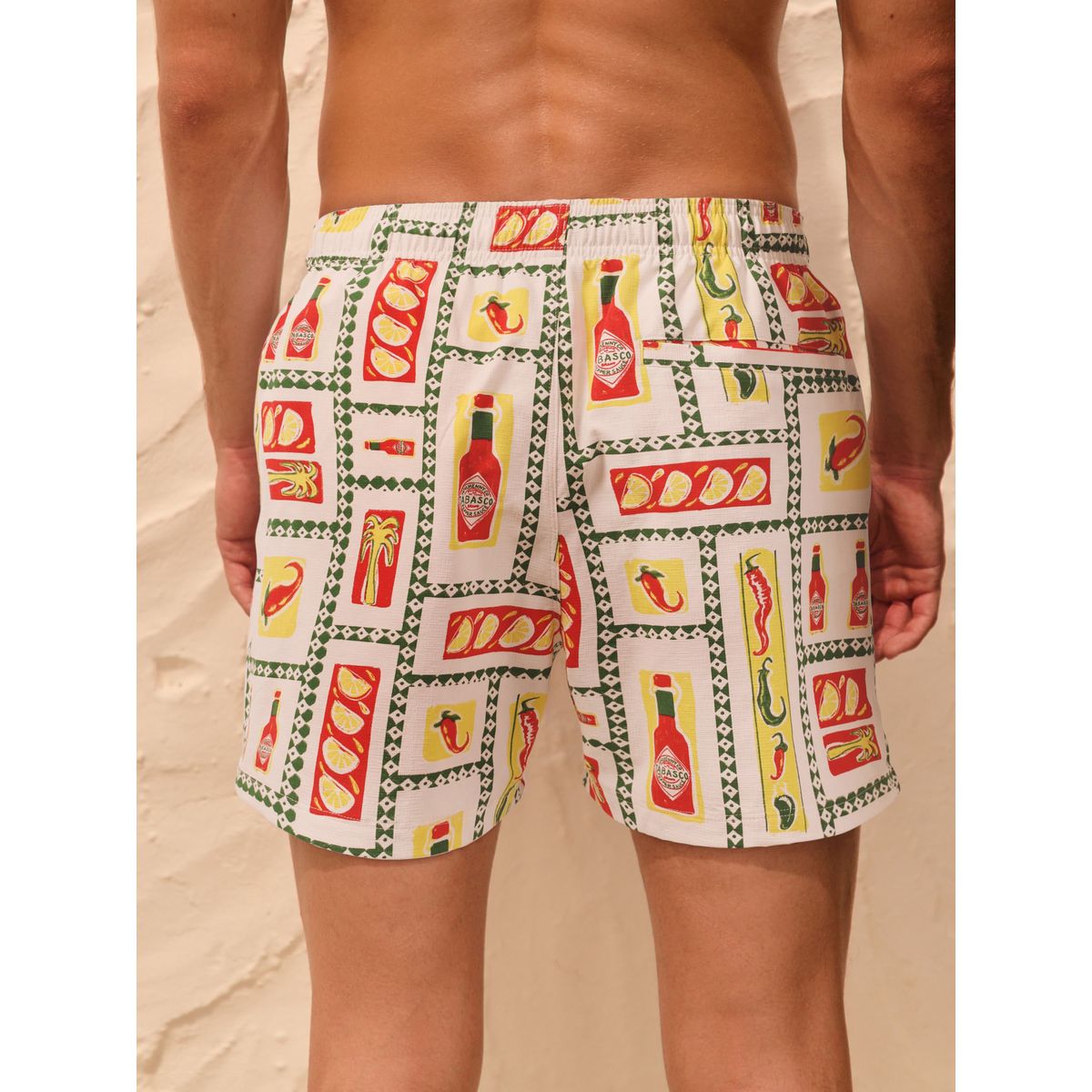 Short de bain texturé tabasco 13 cm multi-couleurs, NEXT