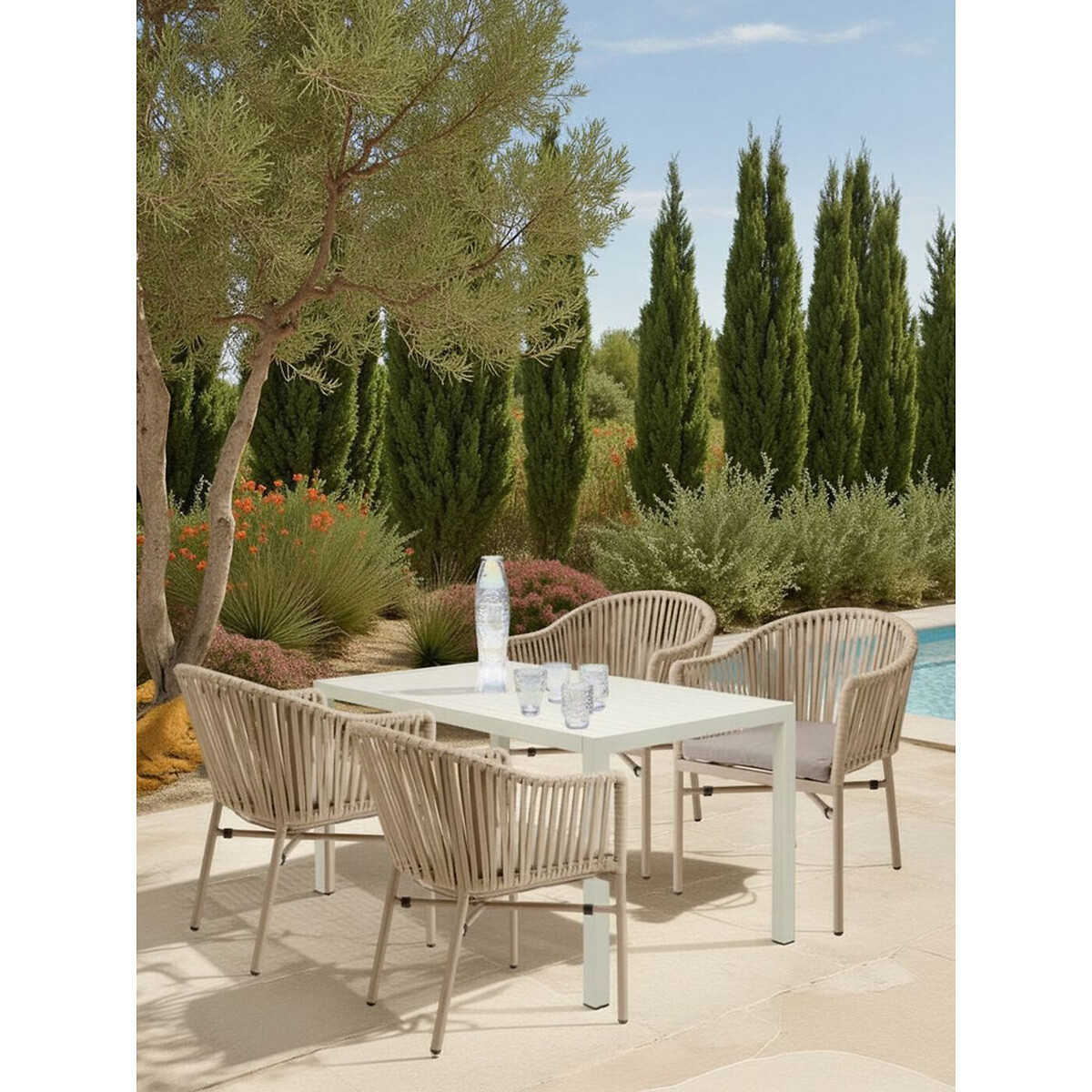 Chaise a. acc. Santanyi crème crème, KARE DESIGN