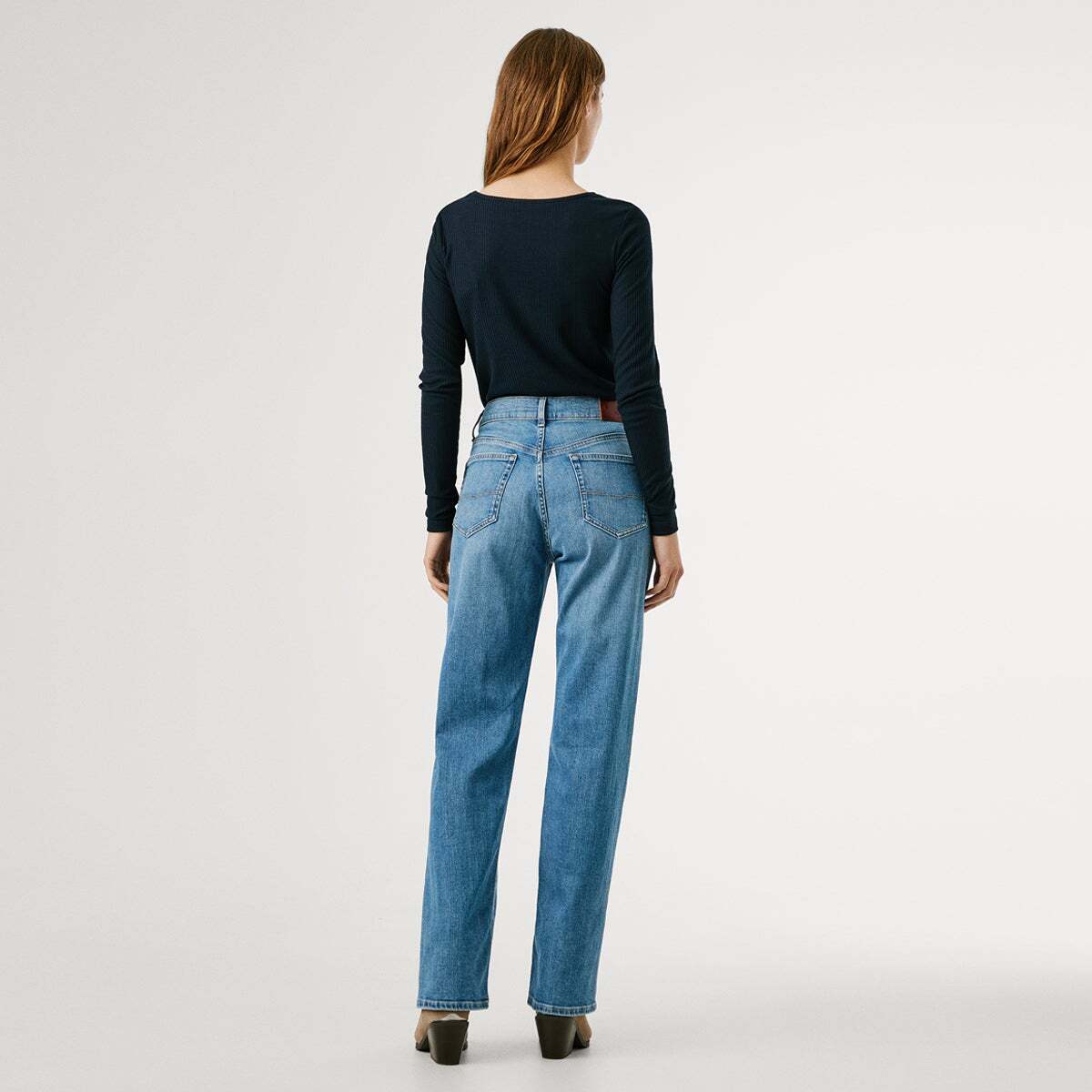 Jean Coupe Regular, Taille Haute - Robyn vintage light blue, PEPE JEANS