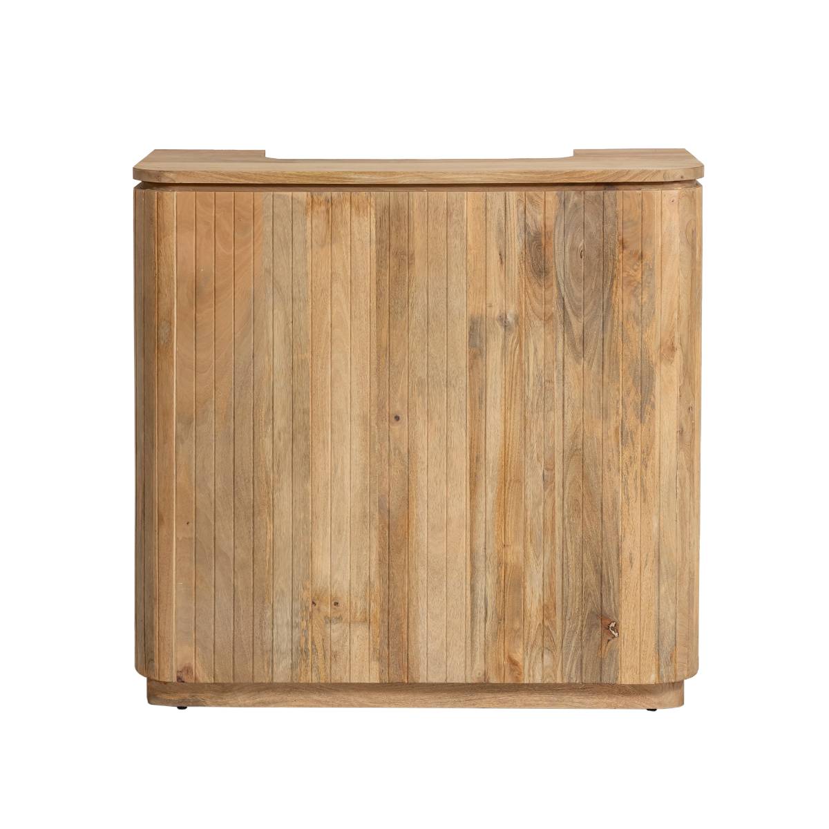 Meuble bar en bois de manguier LOU bois clair, MADE IN MEUBLES