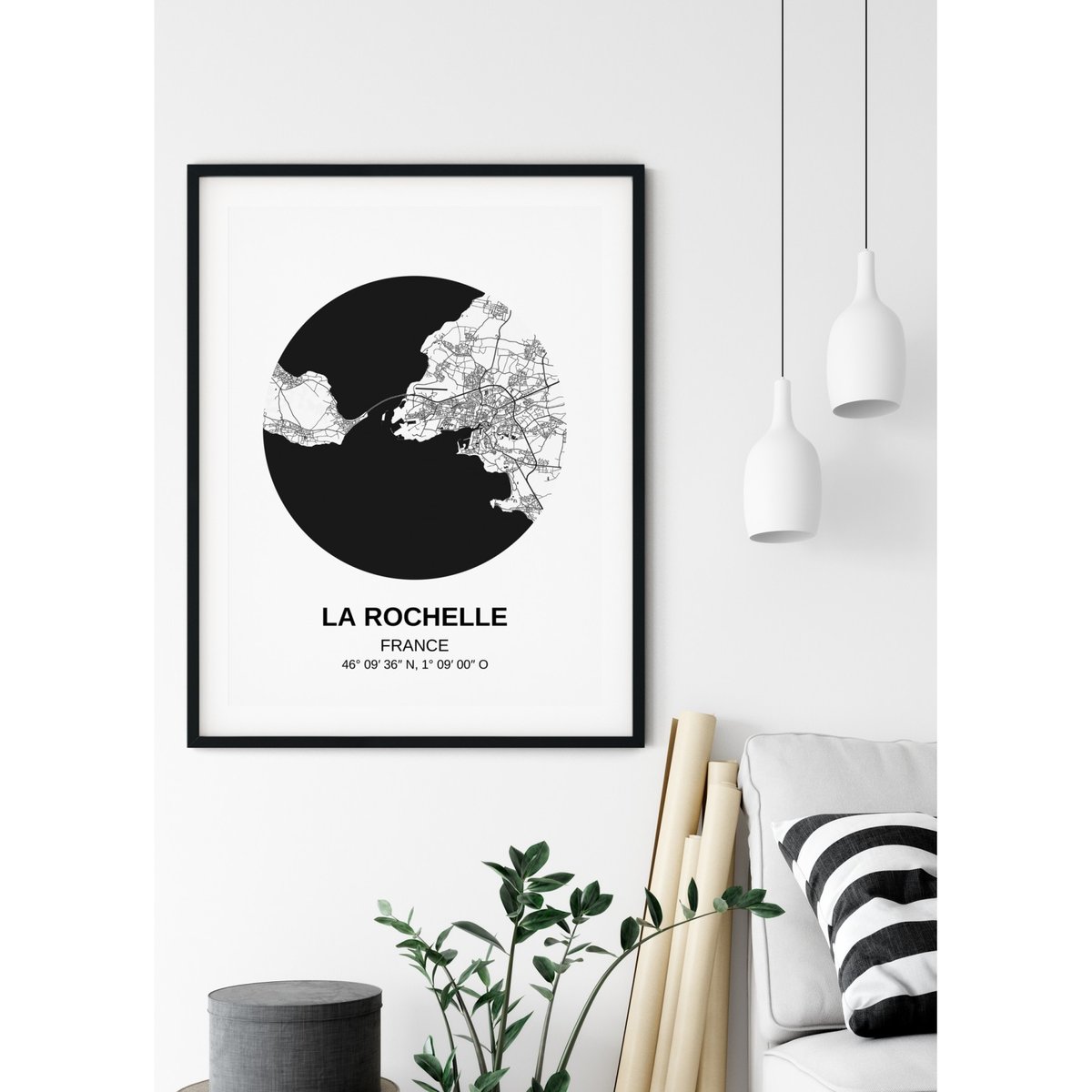 Carte La Rochelle blanc, L'AFFICHERIE
