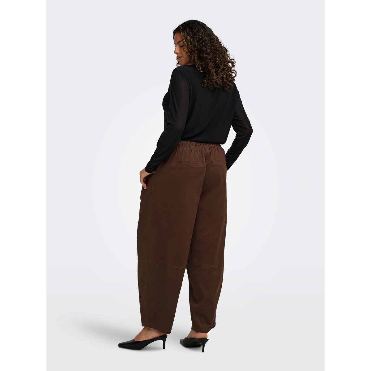 Pantalon shaved chocolate, ONLY CARMAKOMA