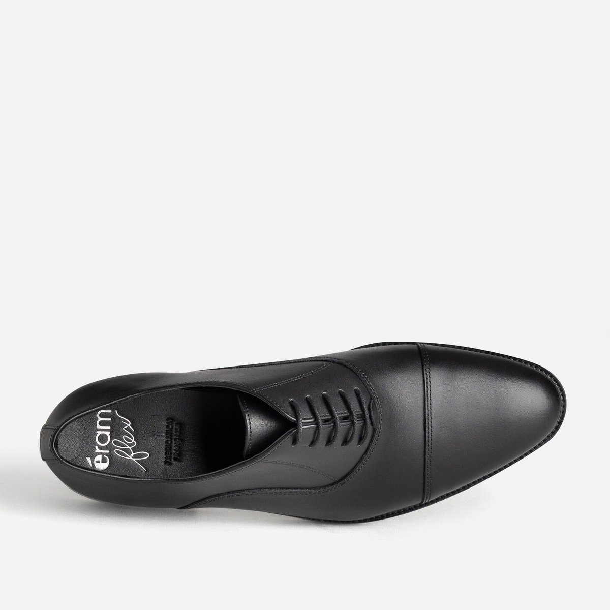 Derby en cuir NOVOBA noir, ERAM