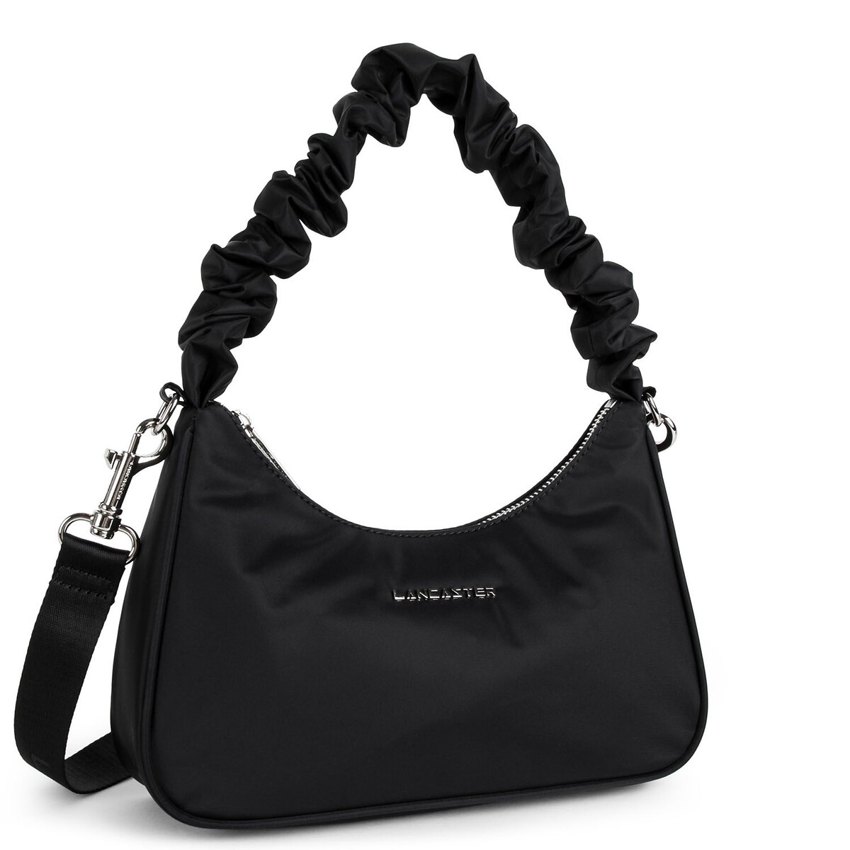 Basic Chouchou Bag with Scrunchie-Inspired Handle black, LANCASTER
