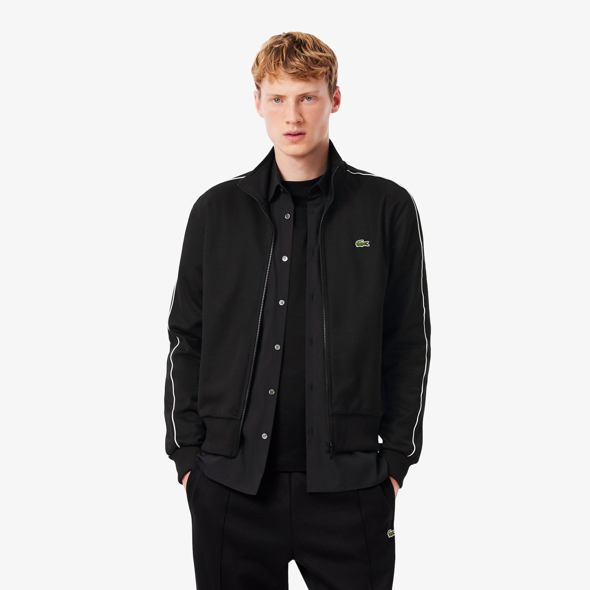 Veste de survêtement zippée Paris noir-031, LACOSTE