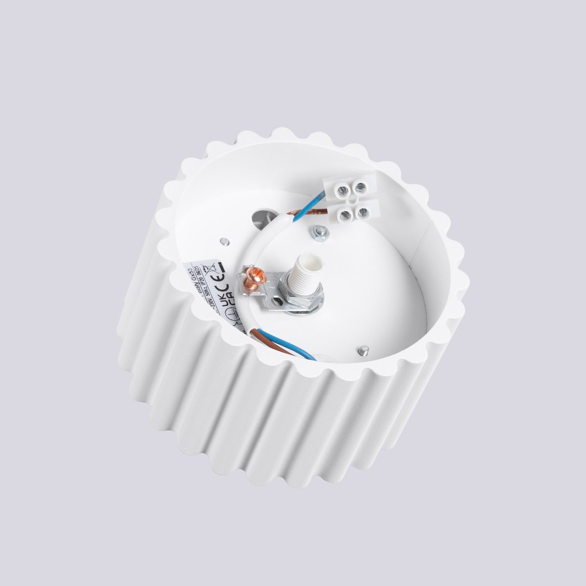 Plafonnier Aluminium Blanc Gx53 1 Aura blanc, EDEN