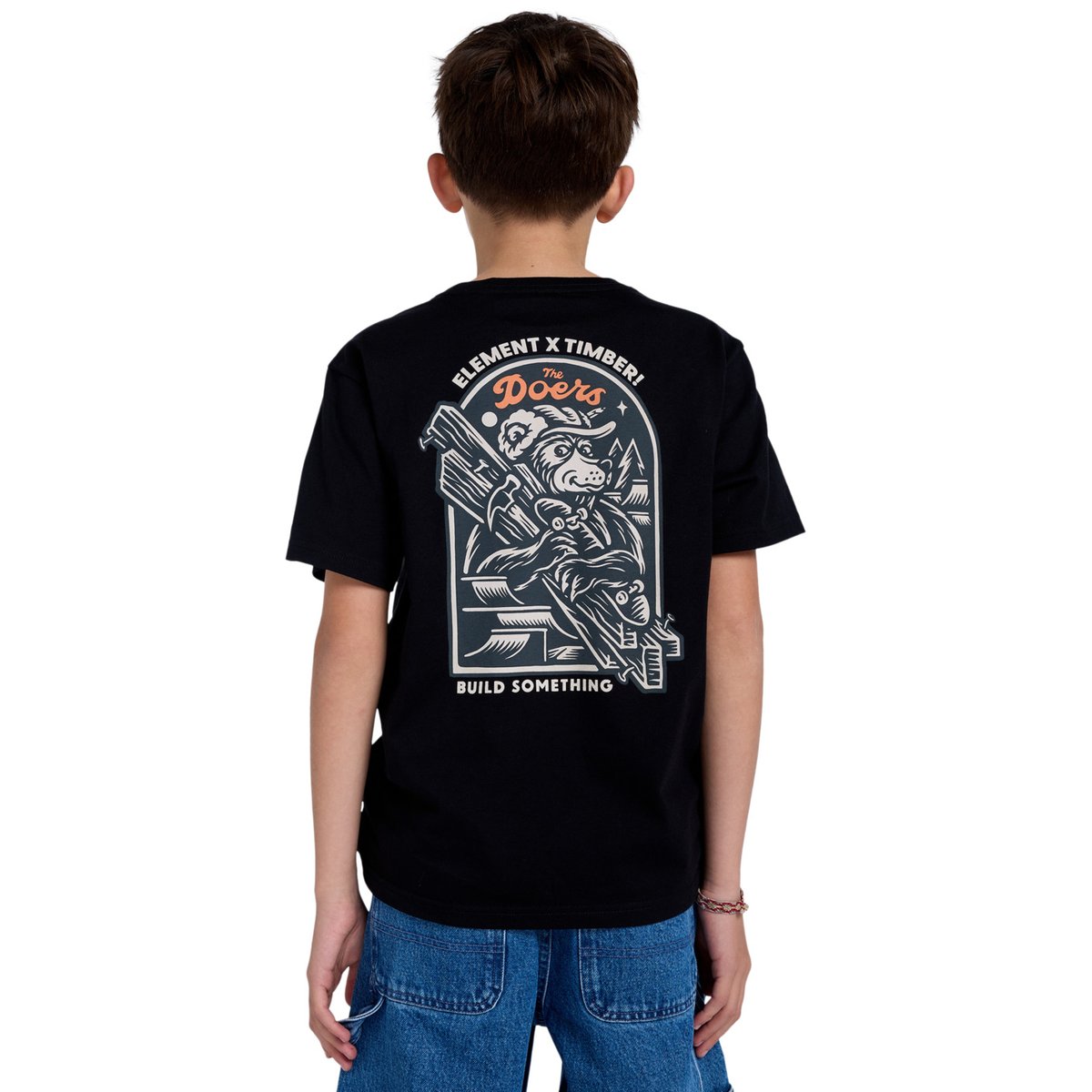 T-shirt à manches courtes TIMBER CARRY noir flint black, ELEMENT