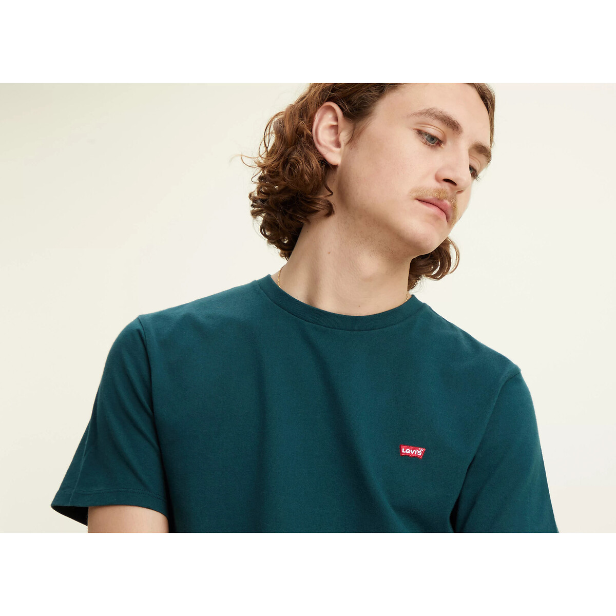 T-shirt col rond logo Chesthit vert foncé, LEVI'S