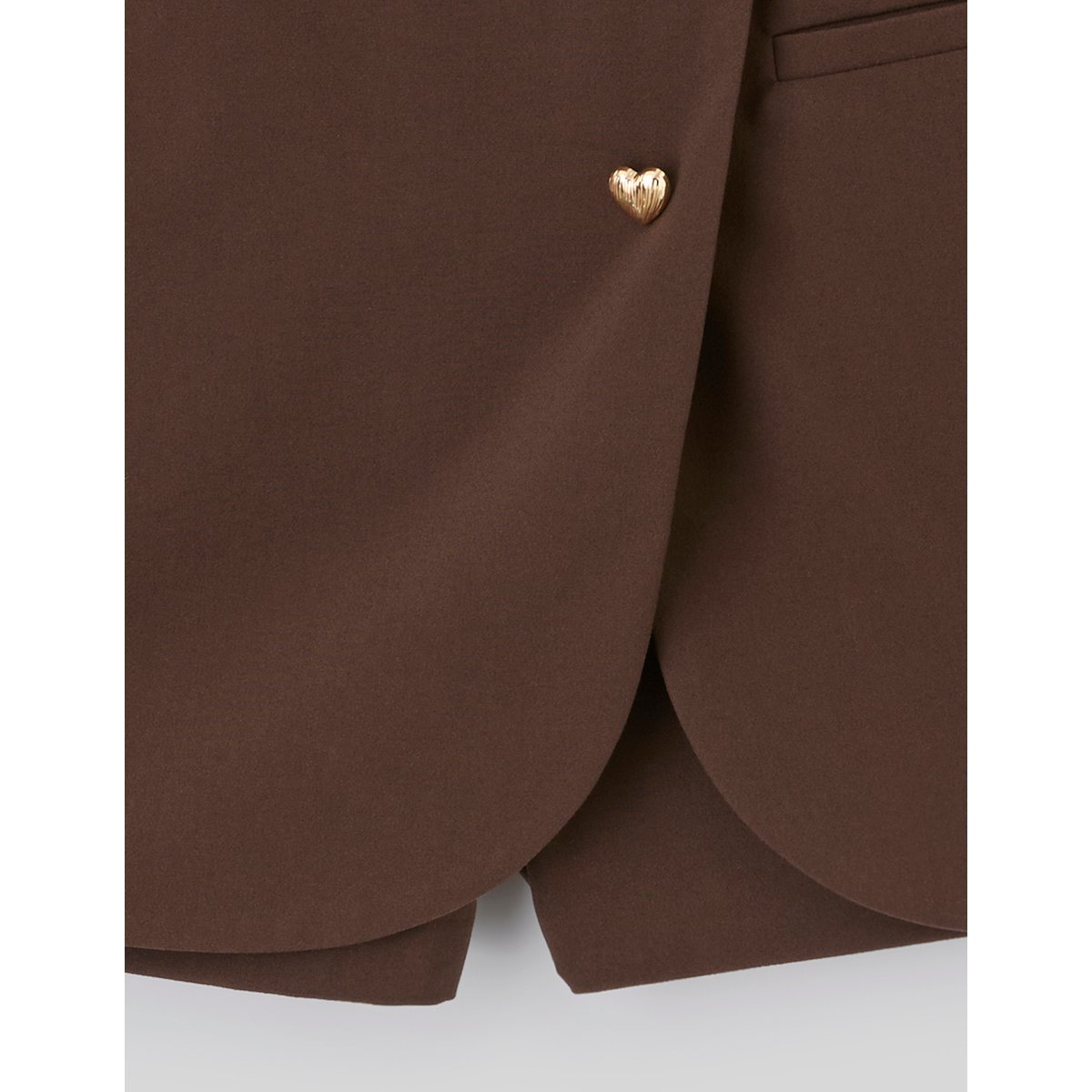 Jupe-short portefeuille marron foncée, BZB