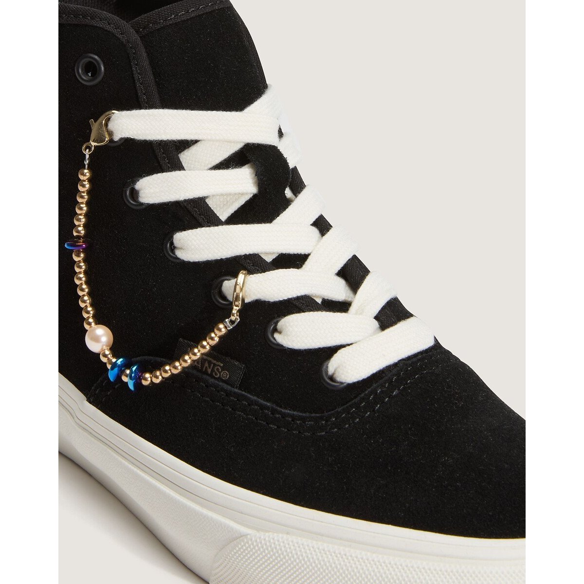 Authentic HI 2.0 High Top Leather Trainers with Charms black, VANS