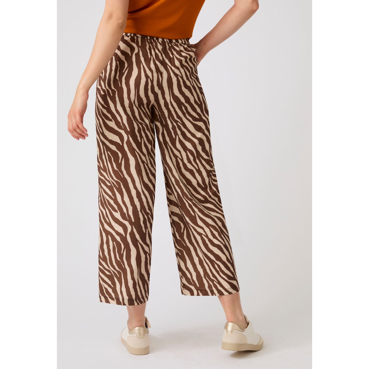 Pantalon 7/8ème imprimé animalier Climatyl marron animalier, DAMART