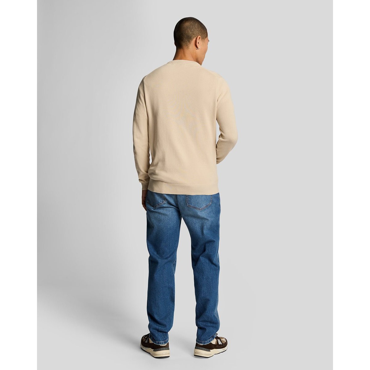 Jean coupe regular fuselé en denim bleu pierre wash, LYLE & SCOTT