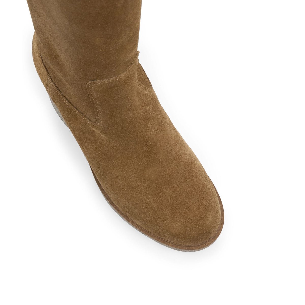 Botte À Talon en cuir MISSOURI beige, MELLOW YELLOW