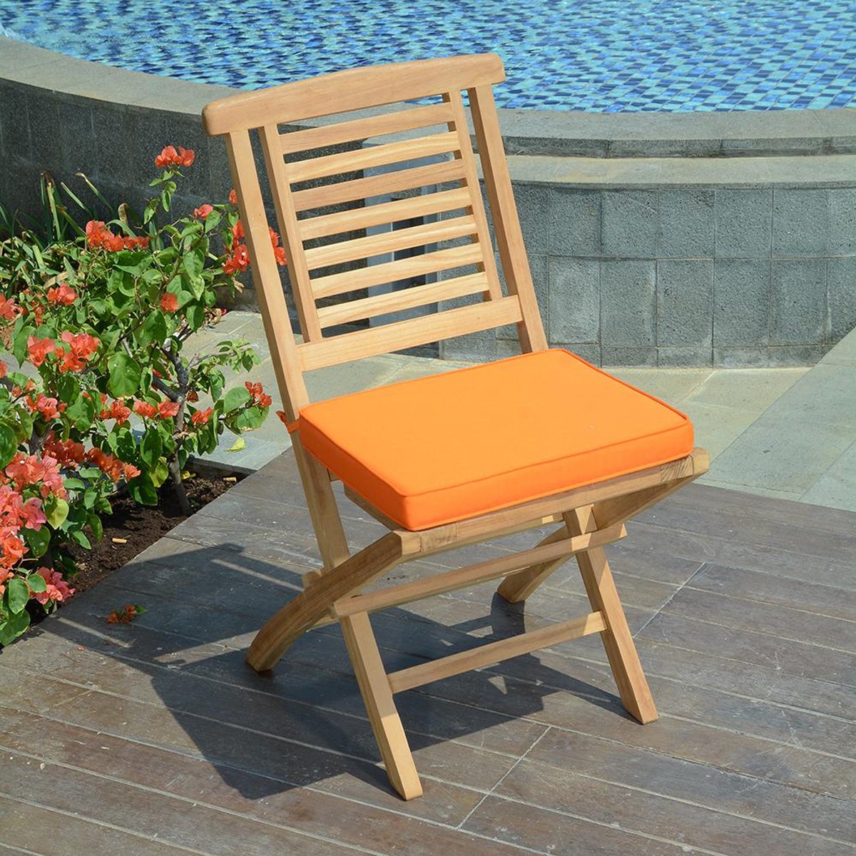 Salon de jardin teck massif Messine, 8 places naturel, TECK ATTITUDE