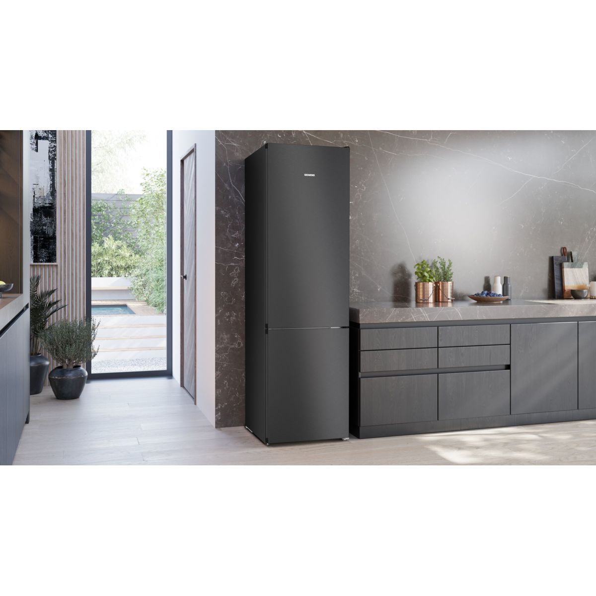 Réfrigérateur combiné KG39NVXAG couleur unique, SIEMENS