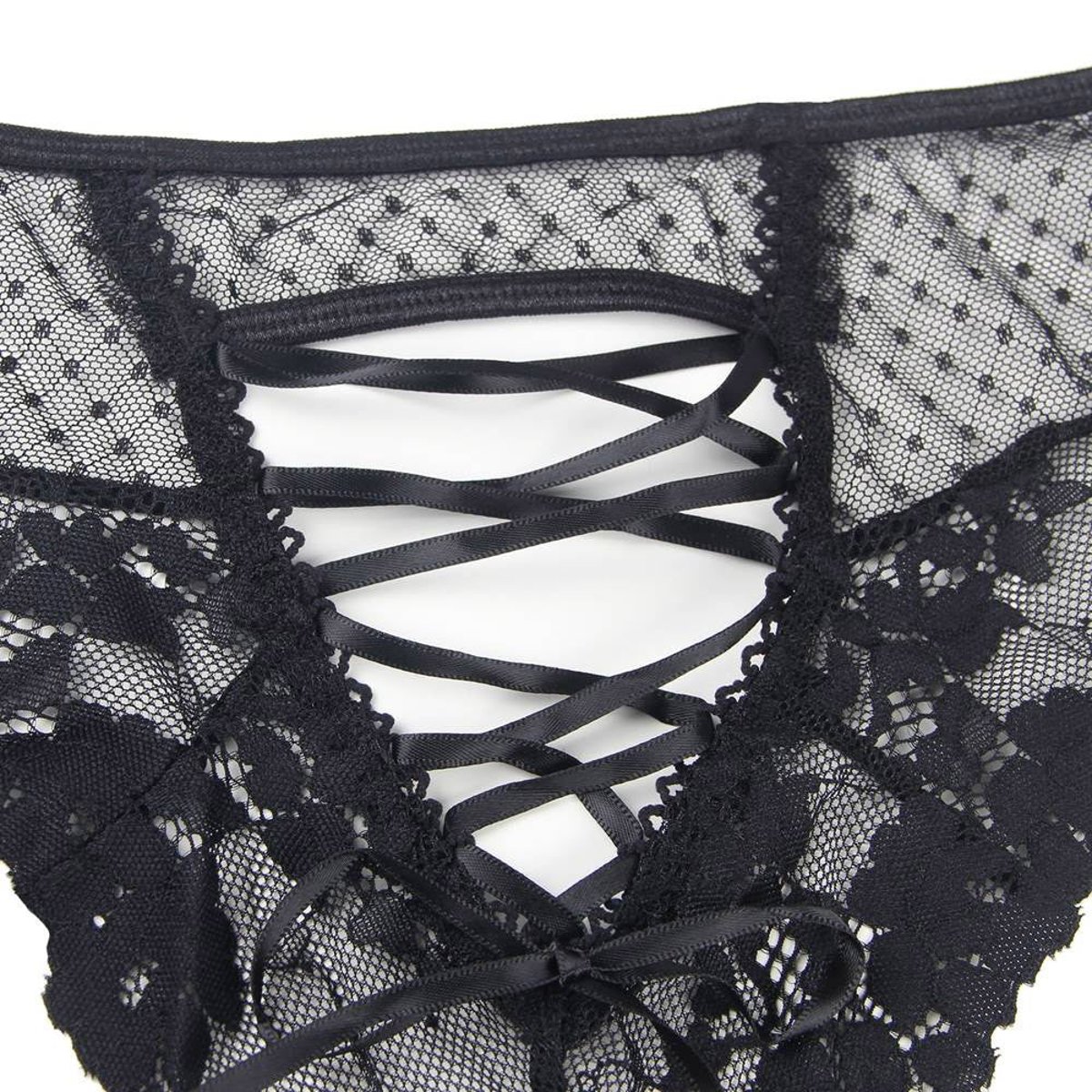 Tanga taille haute Jazzy OhYeah noir, OHYEAH