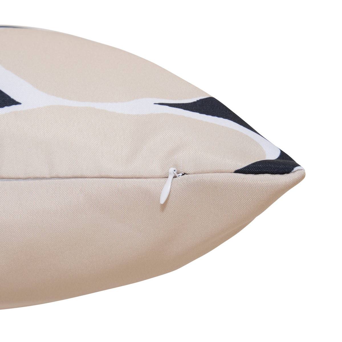 Housse de coussin d'extérieur déperlant NOLAN beige, ATMOSPHERA