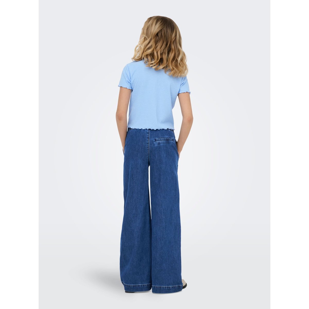 Jean À Jambe Large medium blue denim 1, KIDS ONLY