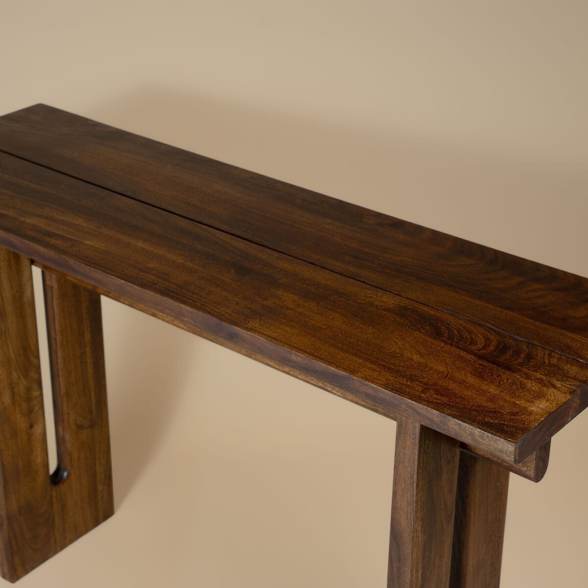 Saori Japandi Acacia Wood Console Table dark acacia wood, ÉDITÉ