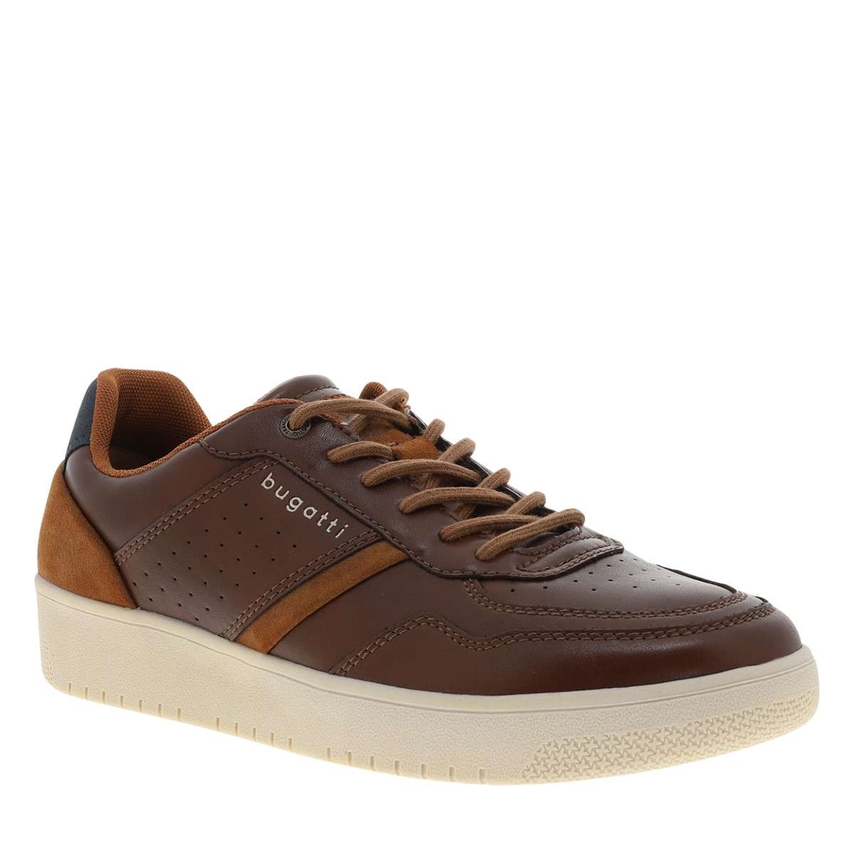 Sneakers talon plat bleu, BUGATTI