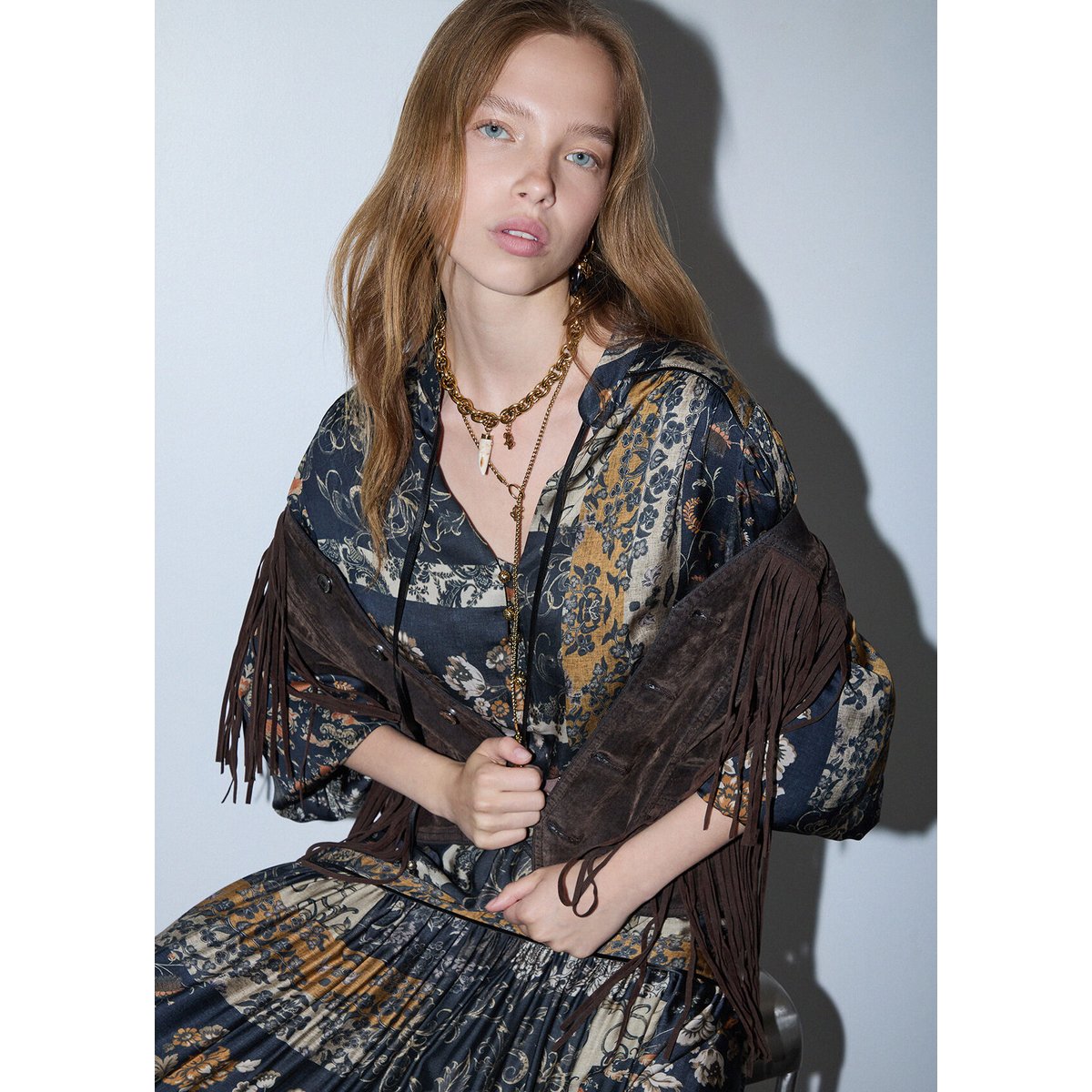 Blouse avec imprimé intégral imprimé à fleurs, LIU JO