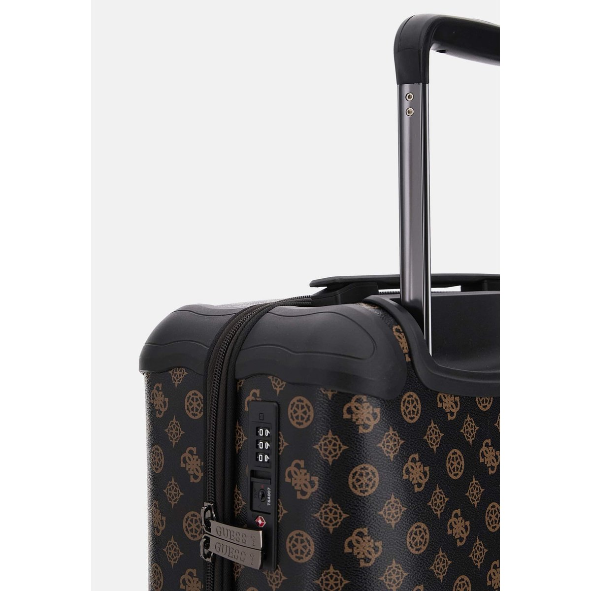Trolley Wilder Logo 4G Pivoine marron, GUESS
