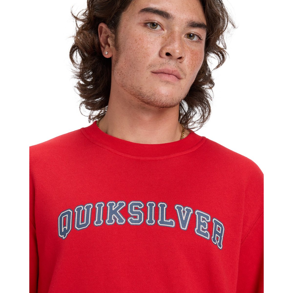 Sweat GRAPHIC rouge salsa, QUIKSILVER
