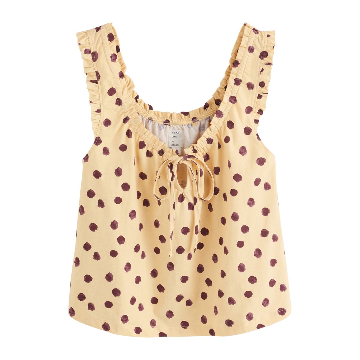 Pyjama short et débardeur coton tache jaune, NEXT