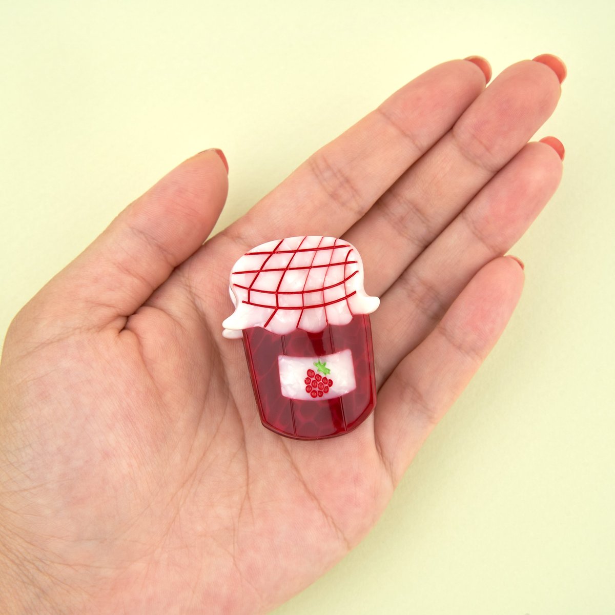 Mini pince à cheveux Confiture rouge foncé, COUCOU SUZETTE