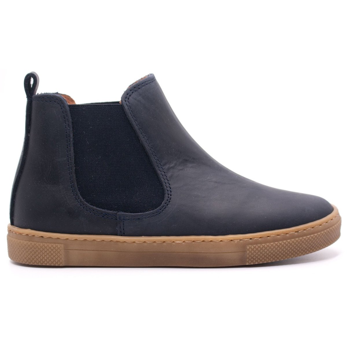Boni Kola - boots enfant en cuir bleu marine, BONI&SIDONIE