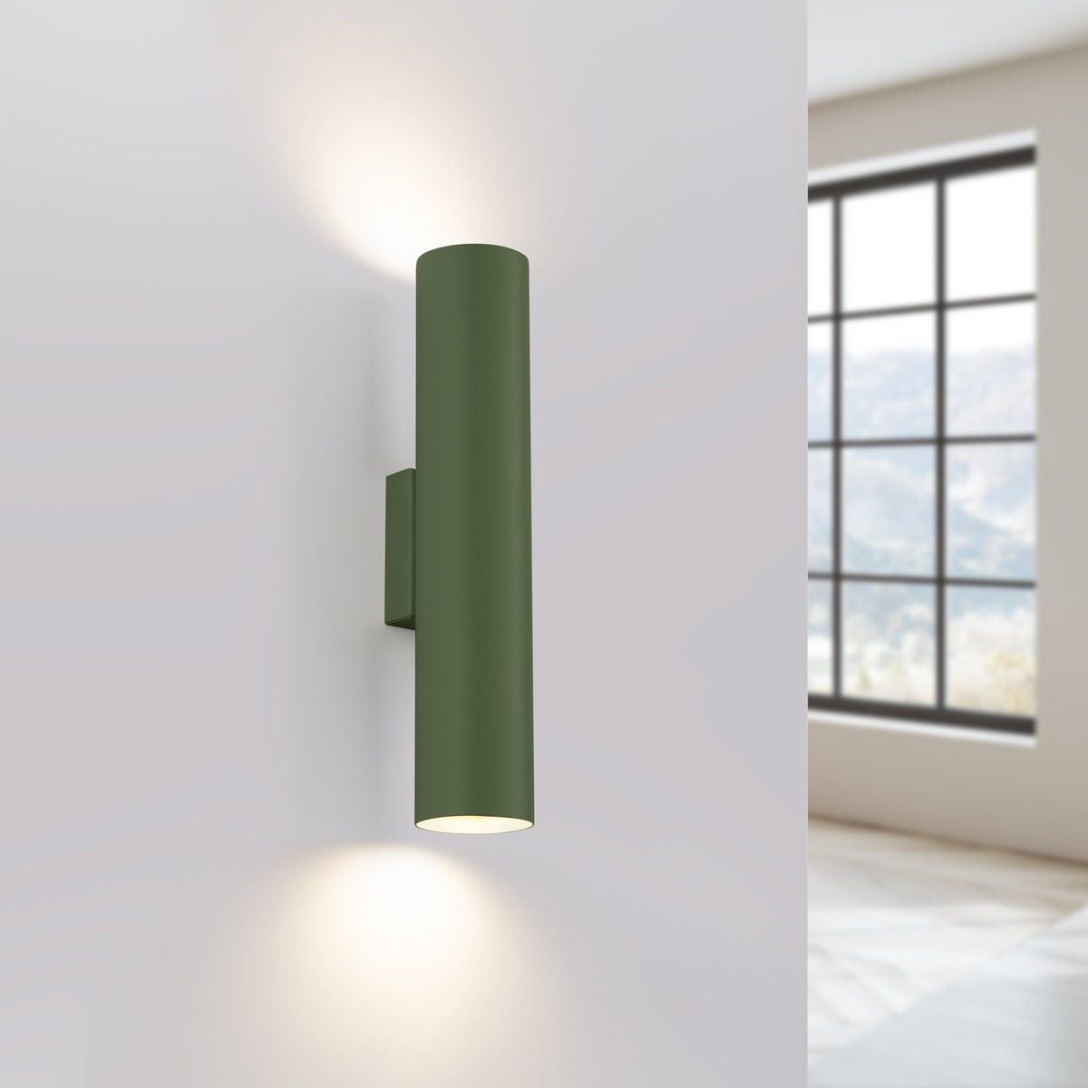 Applique Acier Vert Olive GU10 2 Lagos vert, EDEN