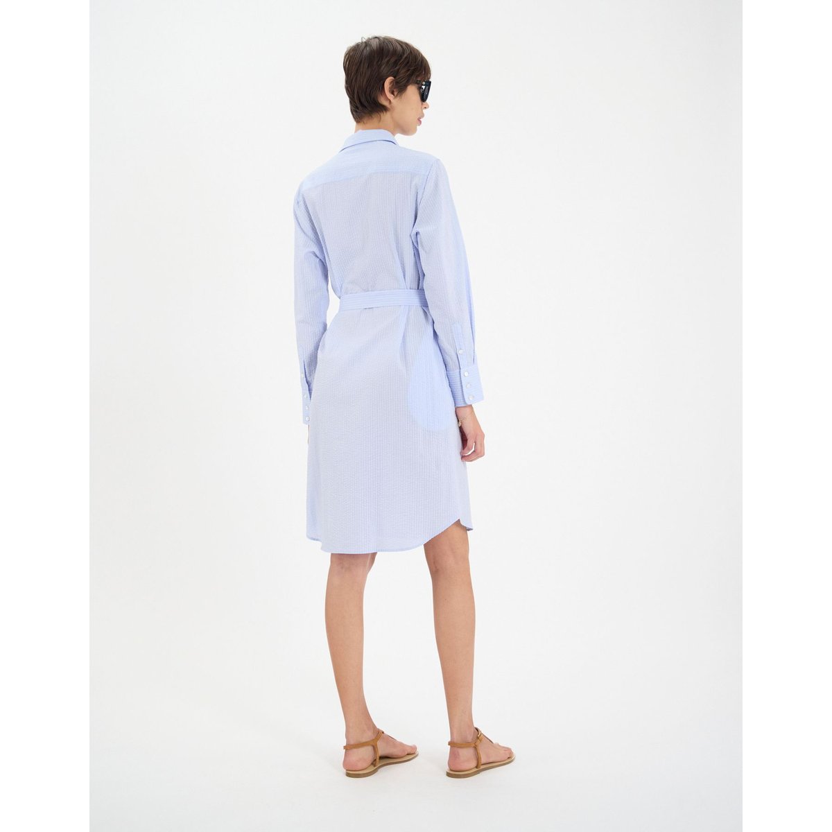 Robe Amour en coton bleu clair baby blue, INES DE LA FRESSANGE PARIS