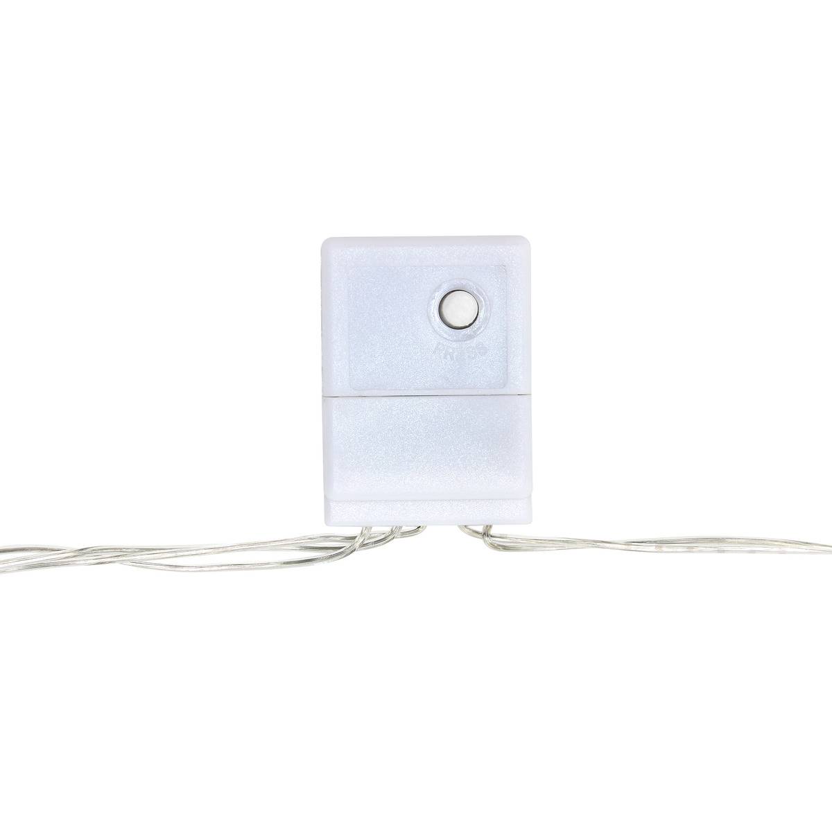 Rideau lumineux de façade d'extérieur 4 x 2 m 800 LED blanc froid à effets avec minuteur sur secteur blanc chaud, ATMOSPHERA