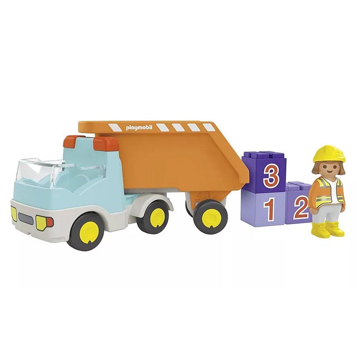 Junior Camion benne multicolore, PLAYMOBIL