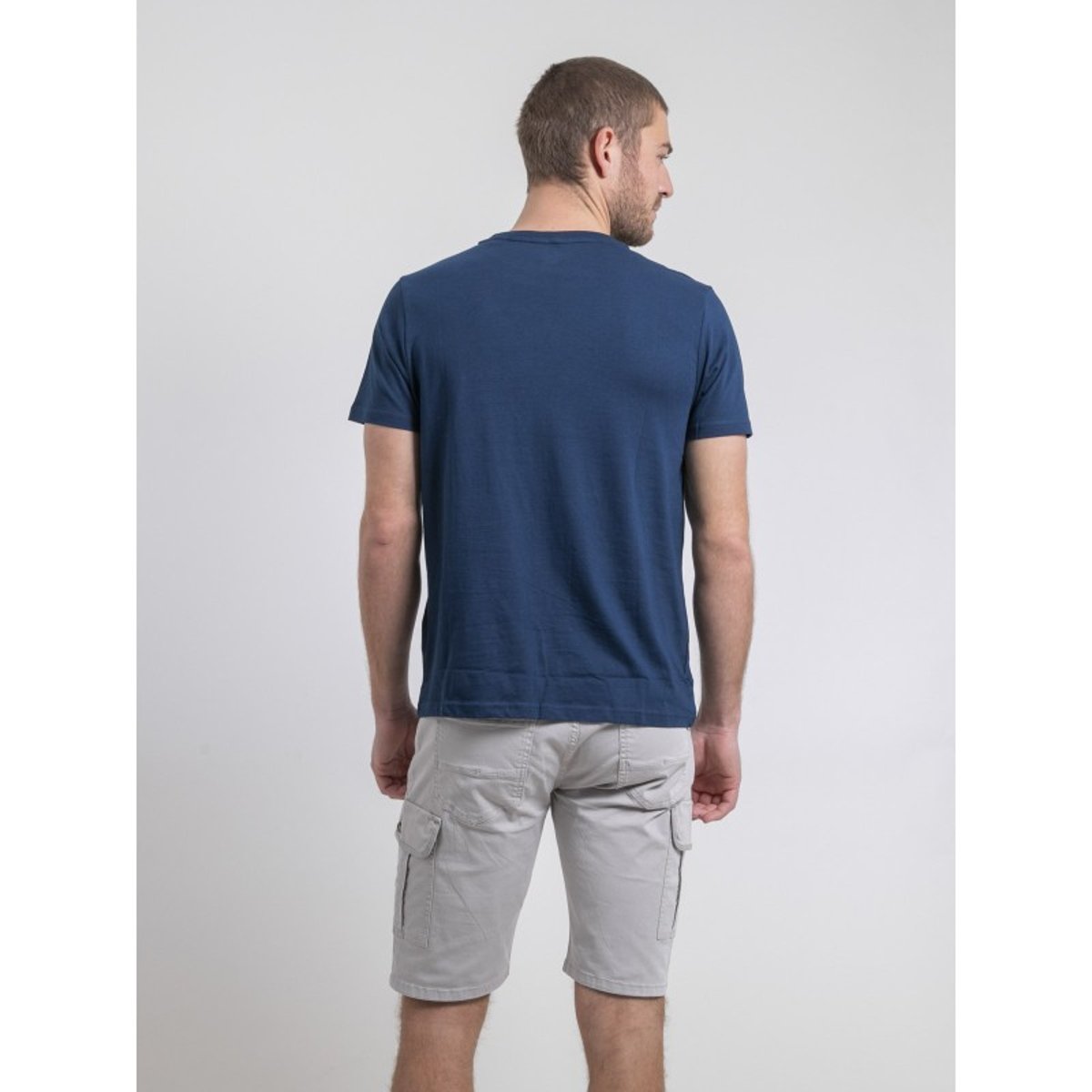 T-shirt Col Rond Pur Coton Napamiel bleu marine, RITCHIE