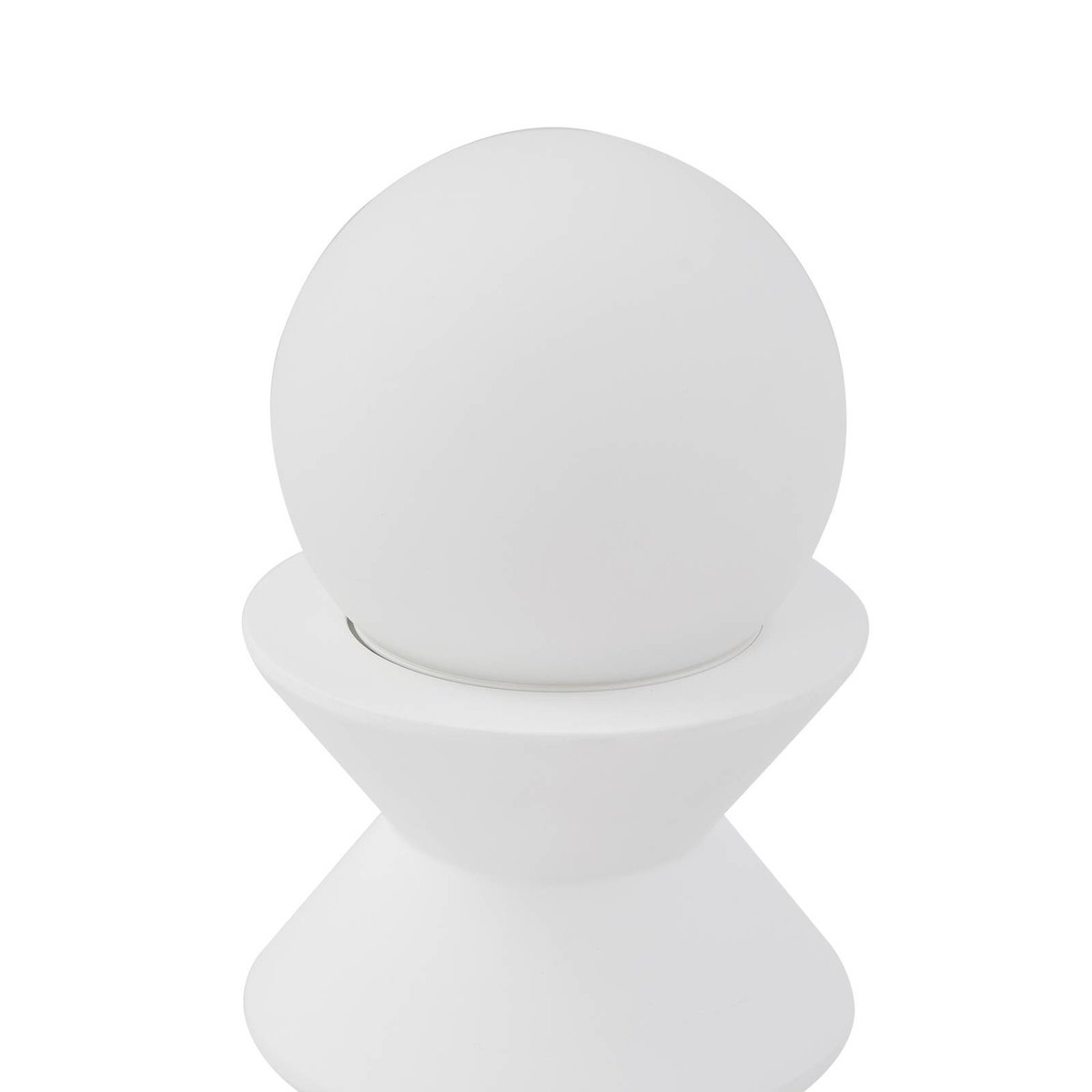 Lampe à poser en plâtre moderne, Nielson blanc, LINDBY