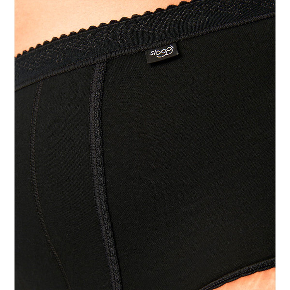 Confezione da 2 maxi slip pancia piatta Control nero , SLOGGI