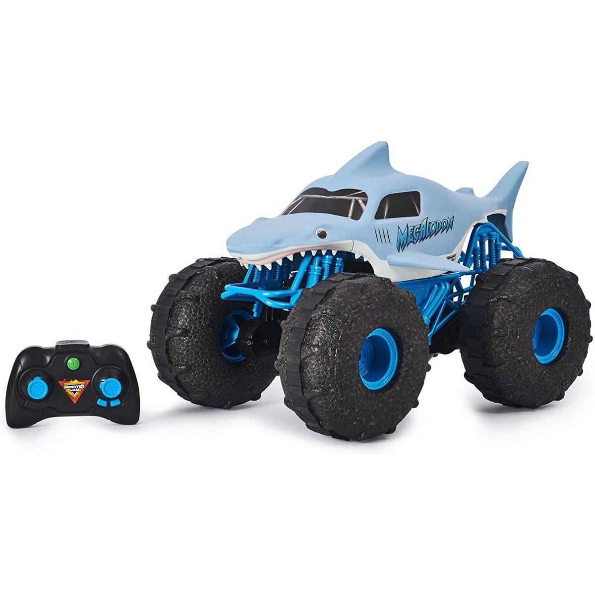 Monster Jam RC Megalodon Strom Amphibie bleu, SPIN MASTER