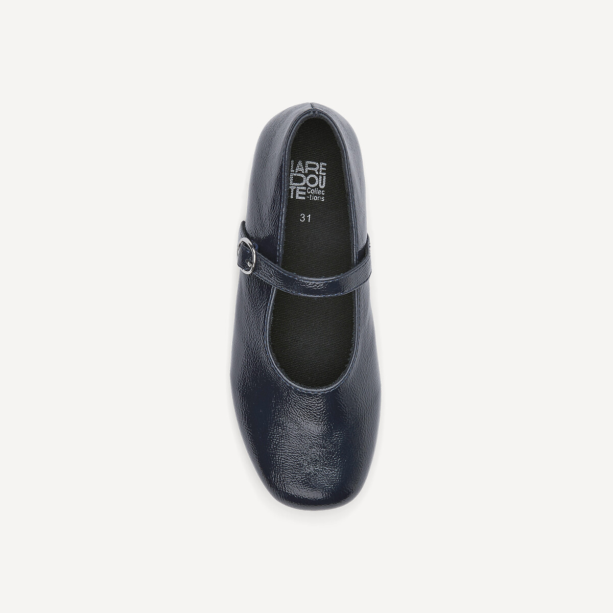 Ballerines à bride, vernies bleu foncé, LA REDOUTE COLLECTIONS