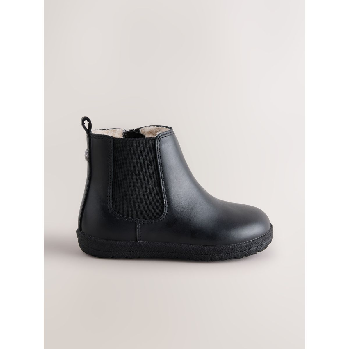Bottines chelsea en cuir barefoot noir, NEXT