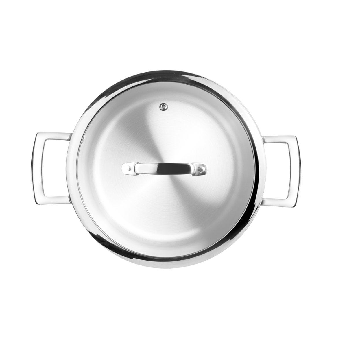 Poêle profonde avec poignées triply 24 cm argent / métallique, IBILI