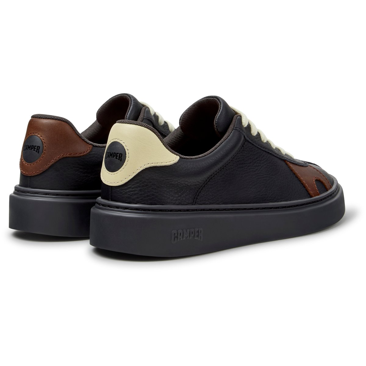Baskets Runner Twentyfive Twins Smooth Leather noir 006, CAMPER