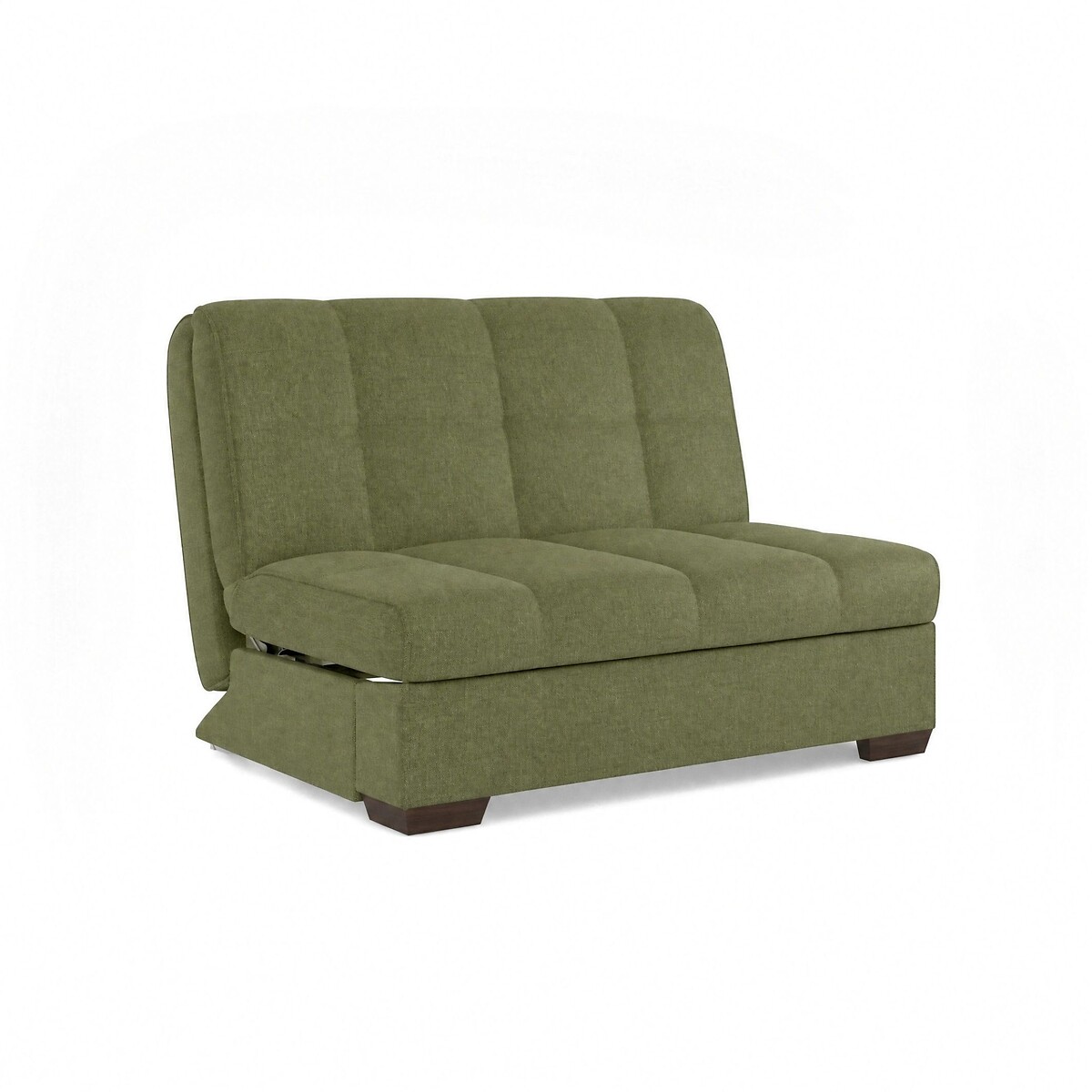 Harlow Velvet Double Sofabed with Foam Mattress olive, ÉDITÉ
