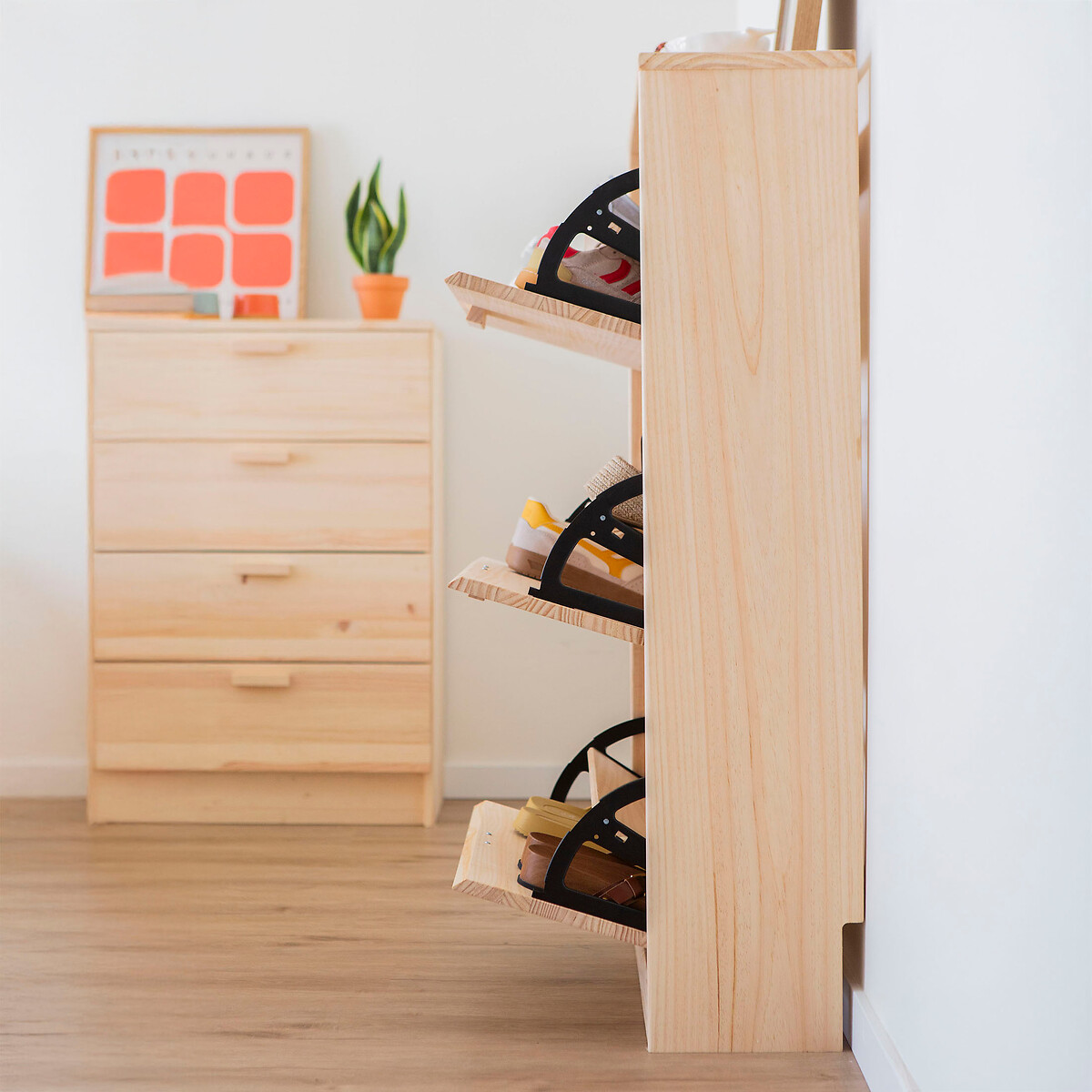 Armoire à chaussures - Natura bois clair, EUROPE & NATURE