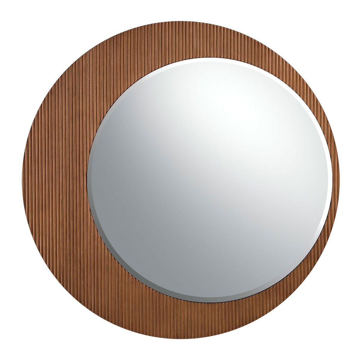 Miroir mural rond noyer noyer, ANGEL CERDA