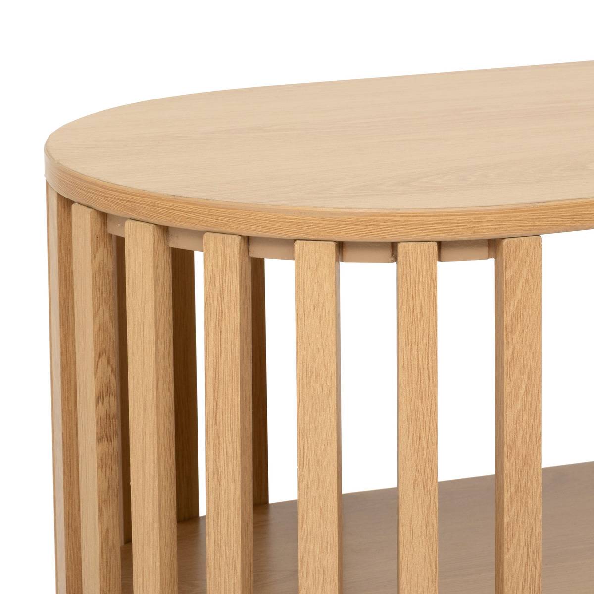 Console design à lattes ajouré SLAT beige, 5FIVE SIMPLY SMART