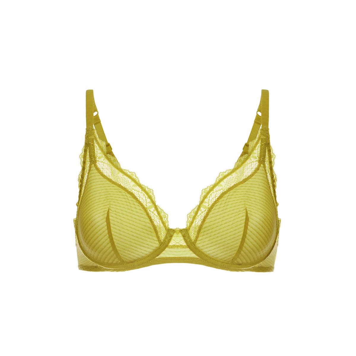 Soutien-gorge avec armatures décolleté, CANDIDE vert, SIMONE PERELE