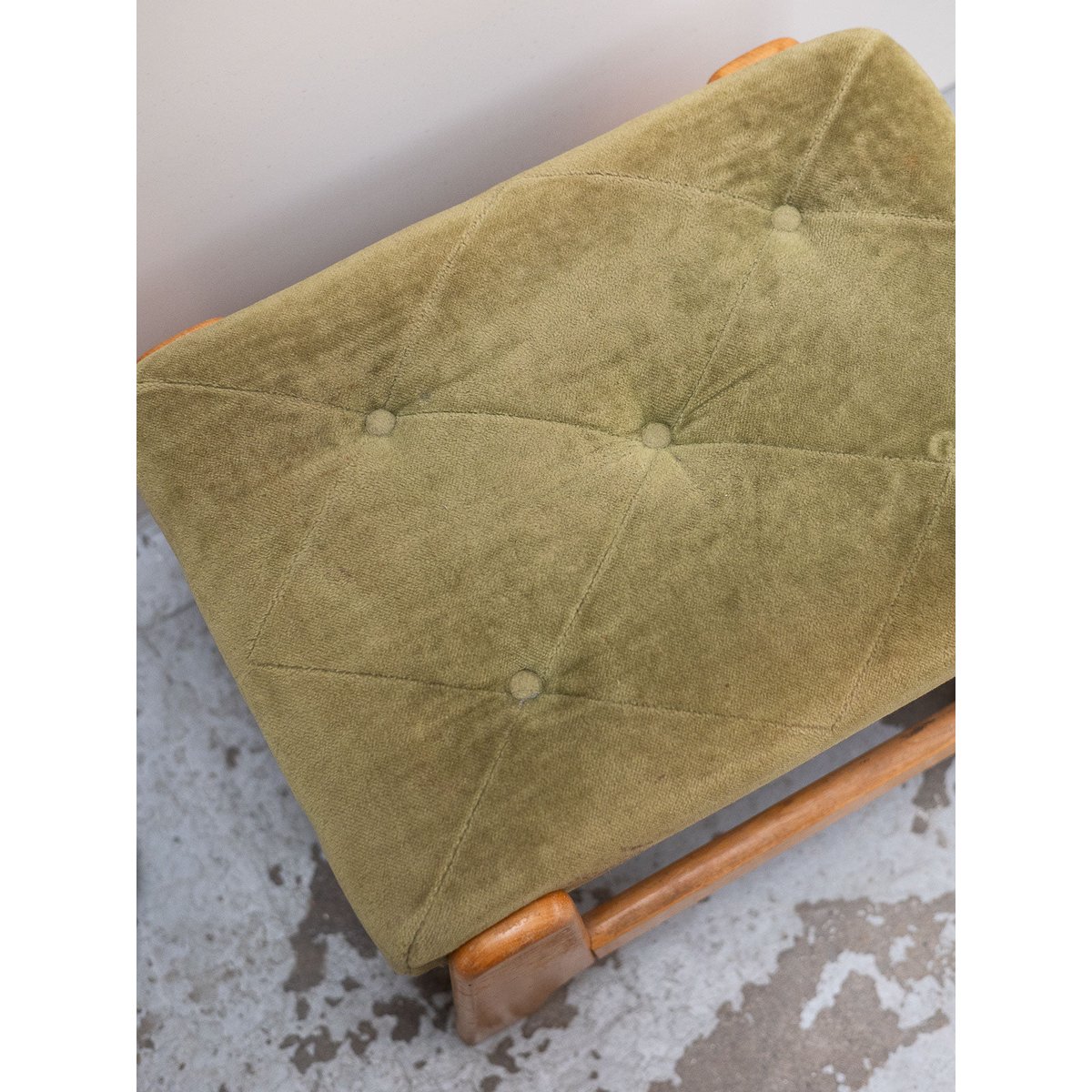 Banc dépliable en marche pieds Victor N°34 - Bon état bois clair, DEBONGOUT