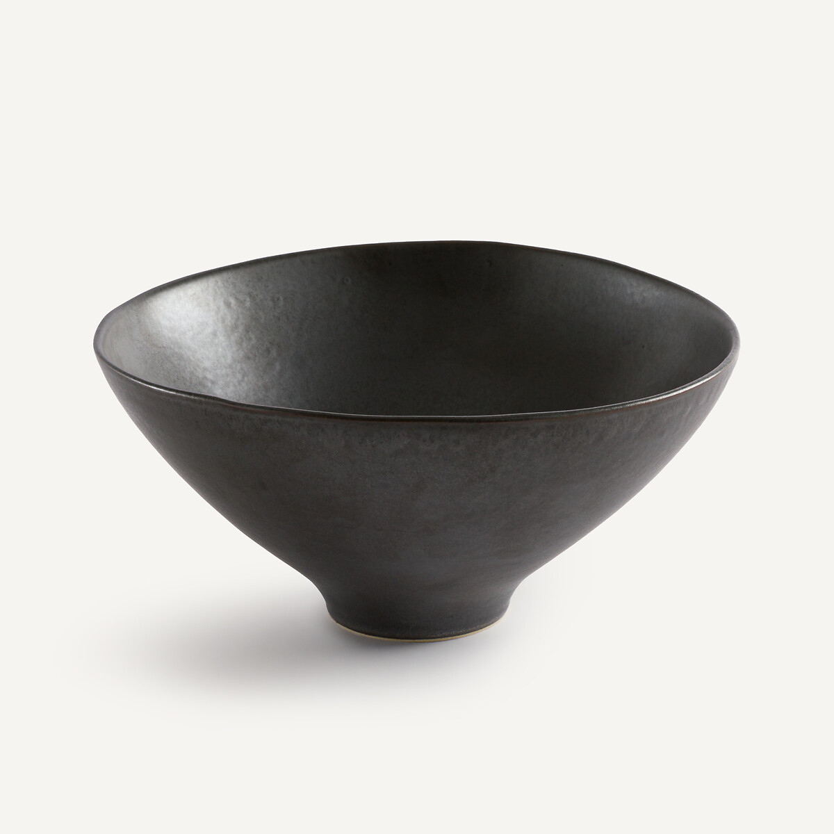 Saladier en grès émaillé, Kanso noir, AM.PM