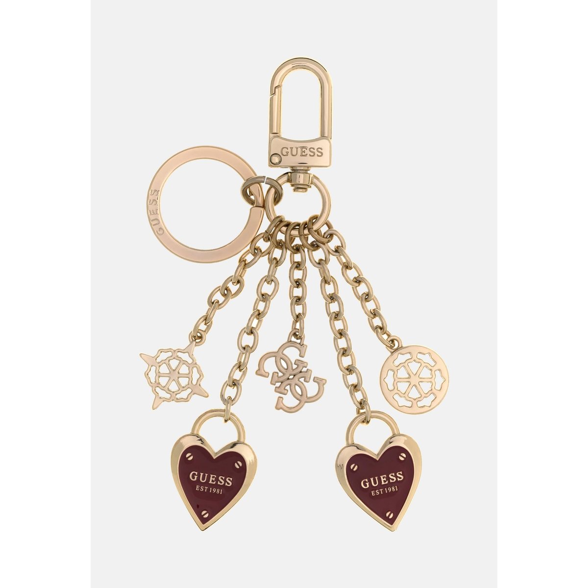 Porte-Clés Logo violet, GUESS